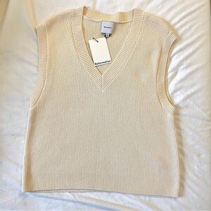 Reformation knitted v-neck sweater vest